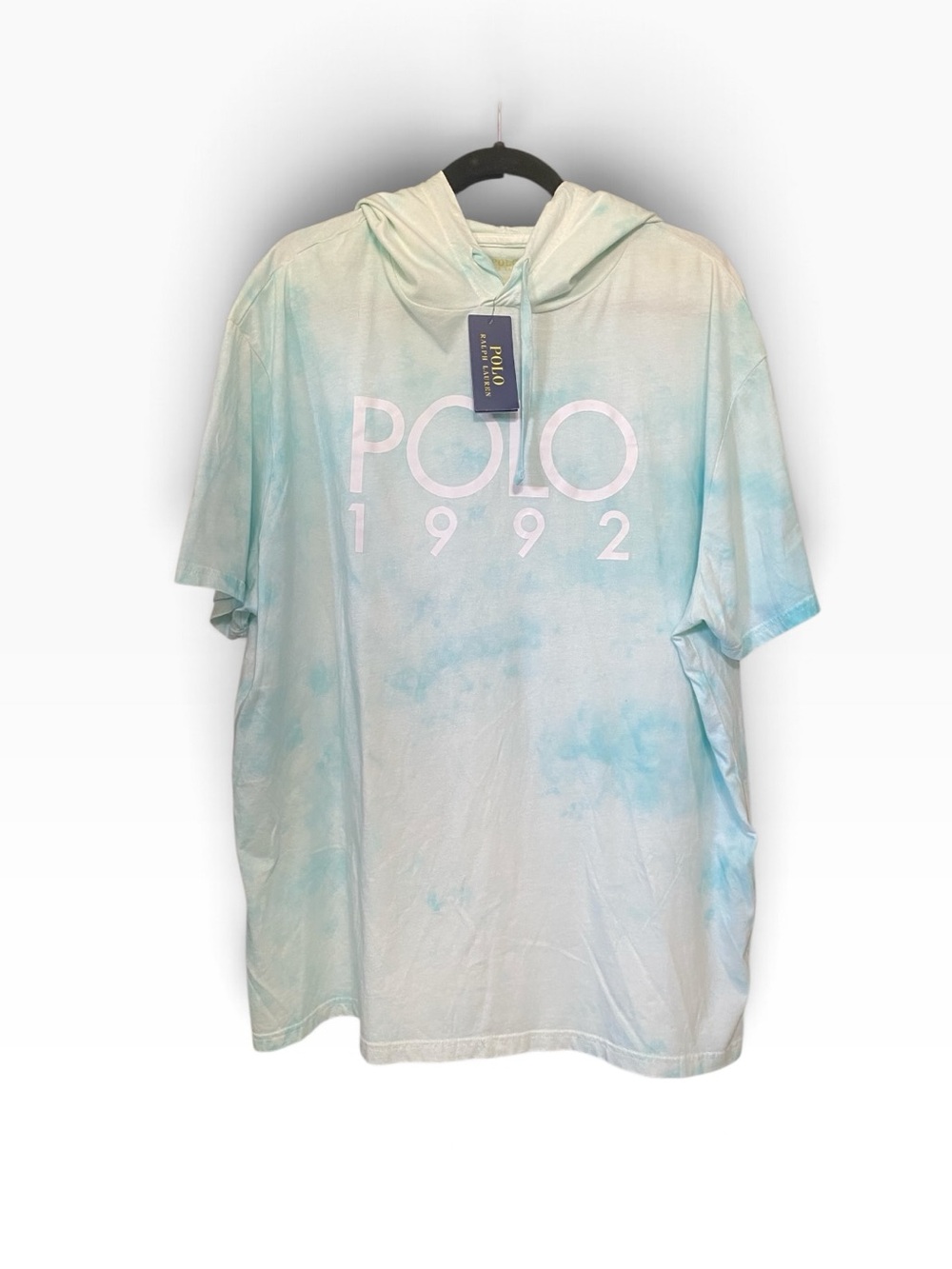 Polo by Ralph Lauren Light Aqua Tie-Dye Hooded Tee